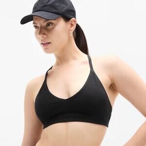 Athleta Intuition Cotton Sports Bra Black A-C Cups Small 601655